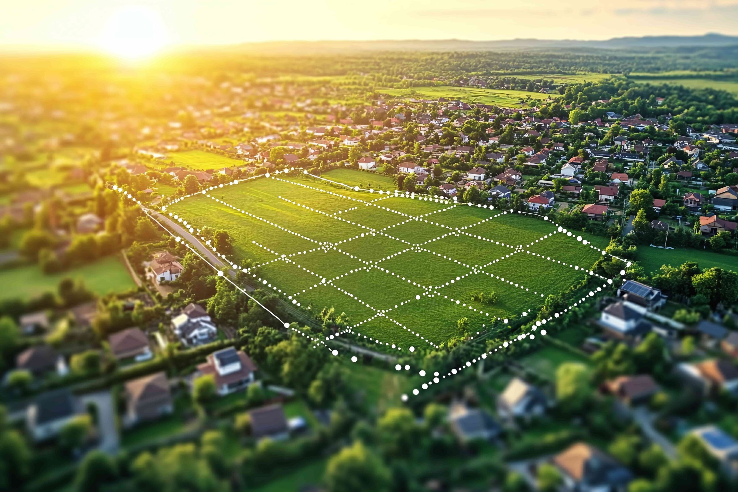 aerial-view-farmland-rural-village-sunset-green-fields-agricultural-land-use-count-min