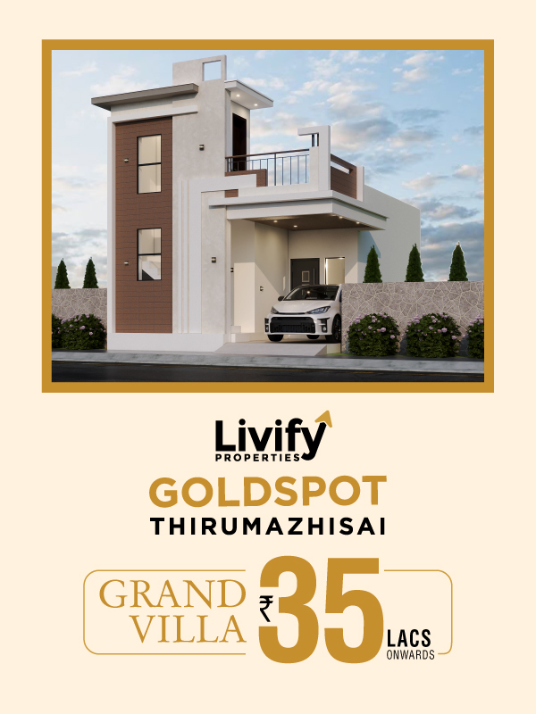 Livify Goldspot Beautifully Desgined 2BHK Villas in Thirumazhisai
