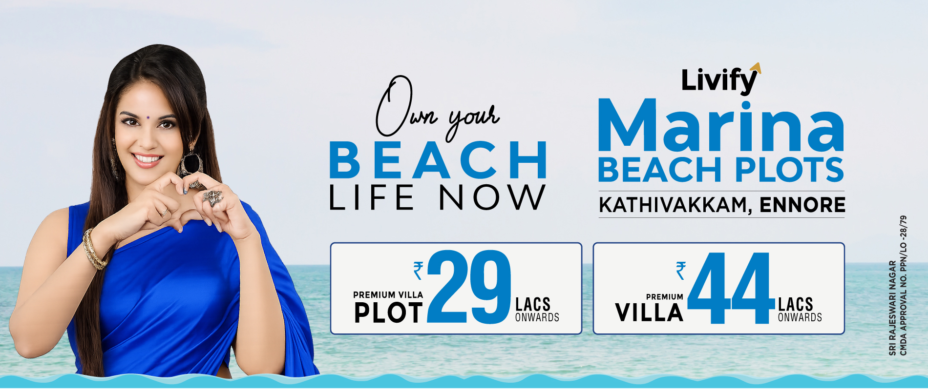 Livify Marina Beach Plots Ennore beachside villa project