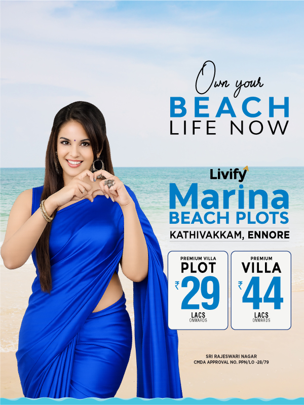 Livify Marina Beach Plots Ennore with villa and plot pricing offers